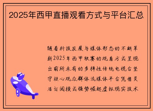 2025年西甲直播观看方式与平台汇总